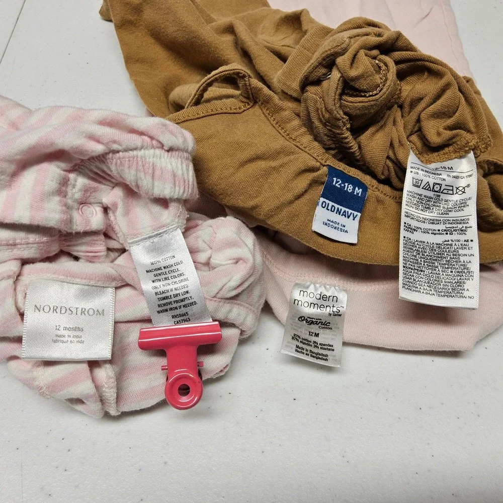 Baby Girl Clothing Bundle 12M - Nordstrom & Old Navy Rompers - 3 Piece Lot